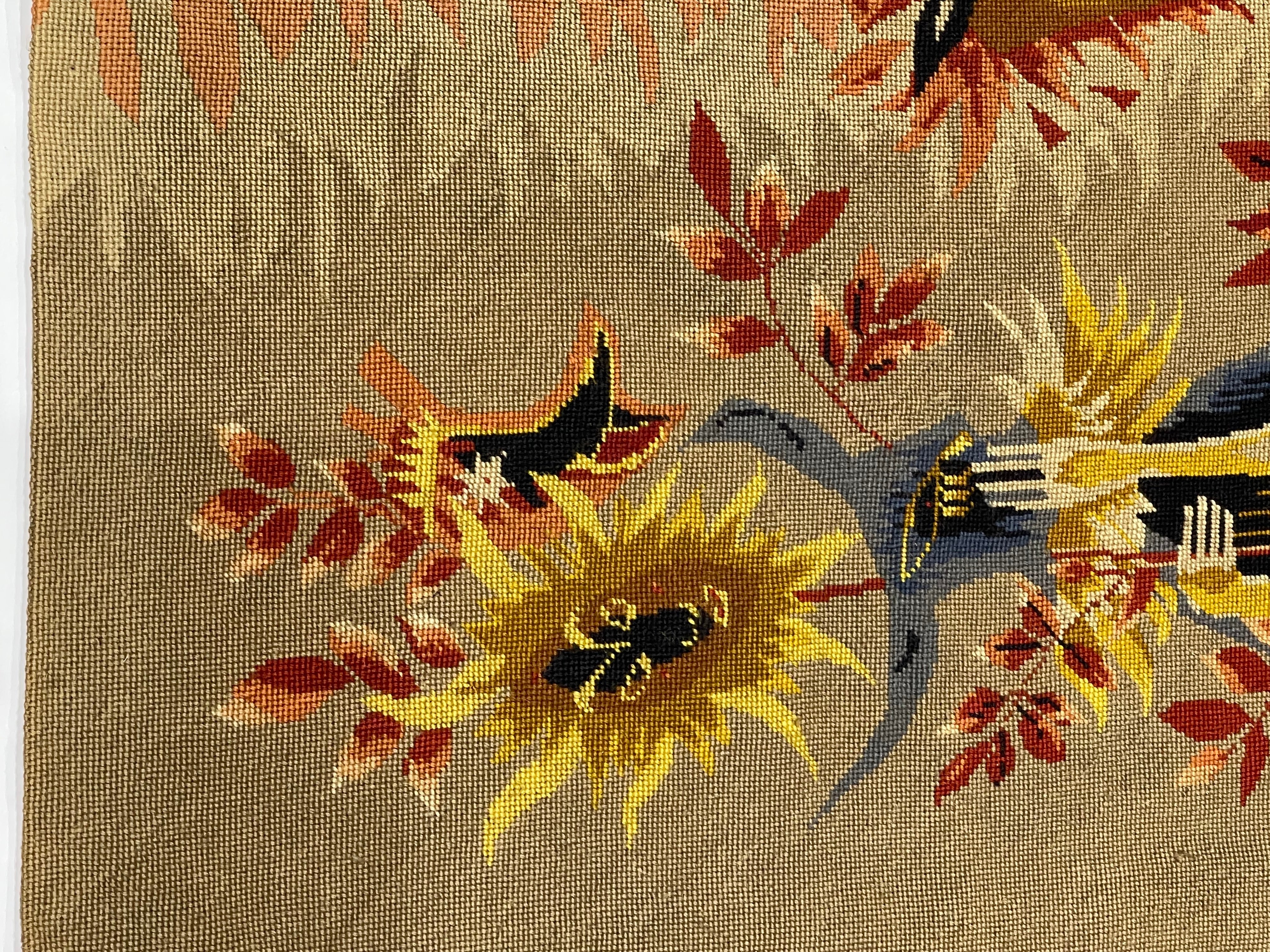 Extremely Fine French Mid Century Tapestry Signed E. Simon Rug 4' 4" x 6' 5"