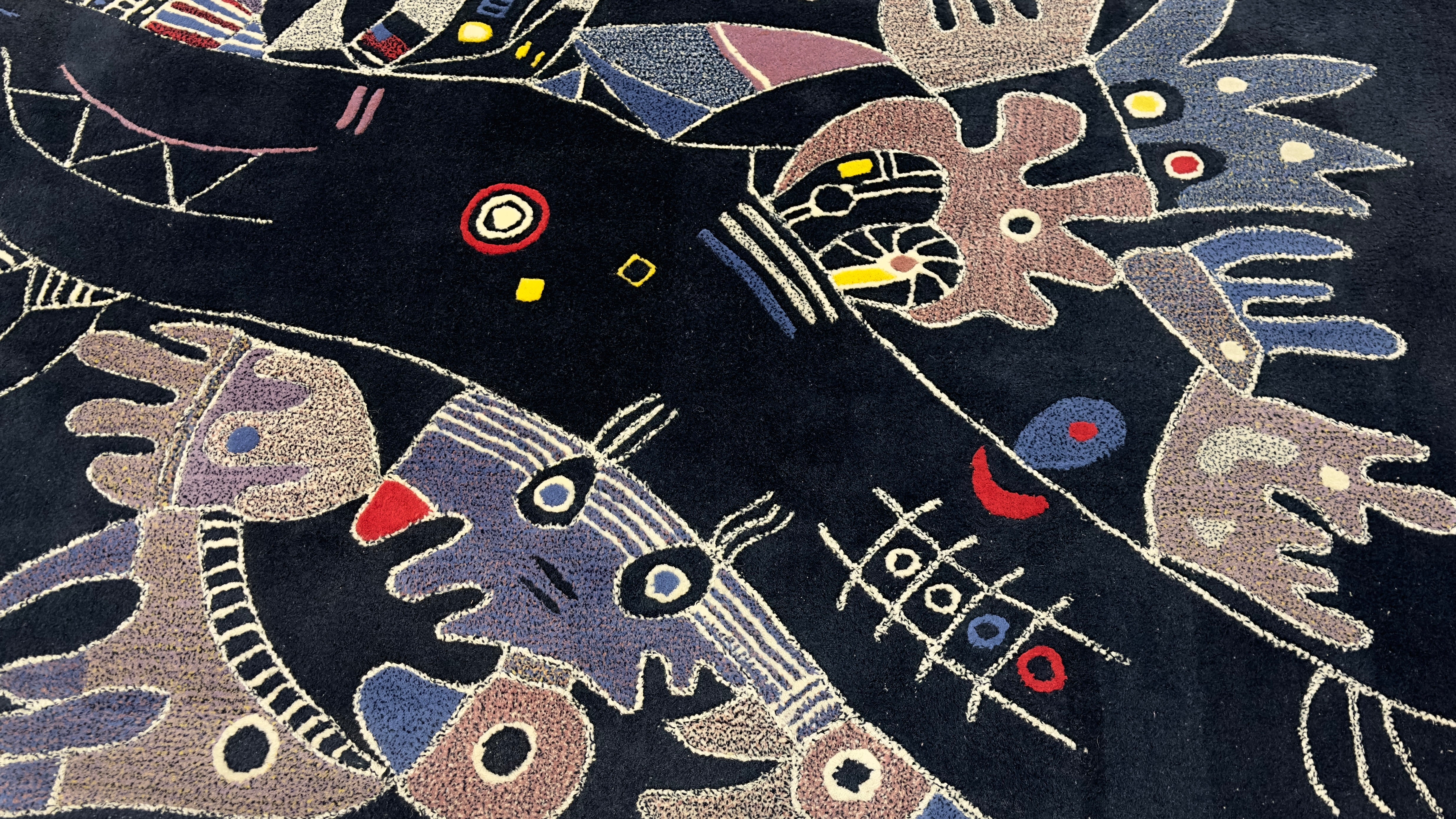 Mid Century Artistic French Tapestry 5' 3'' x 7' 8''