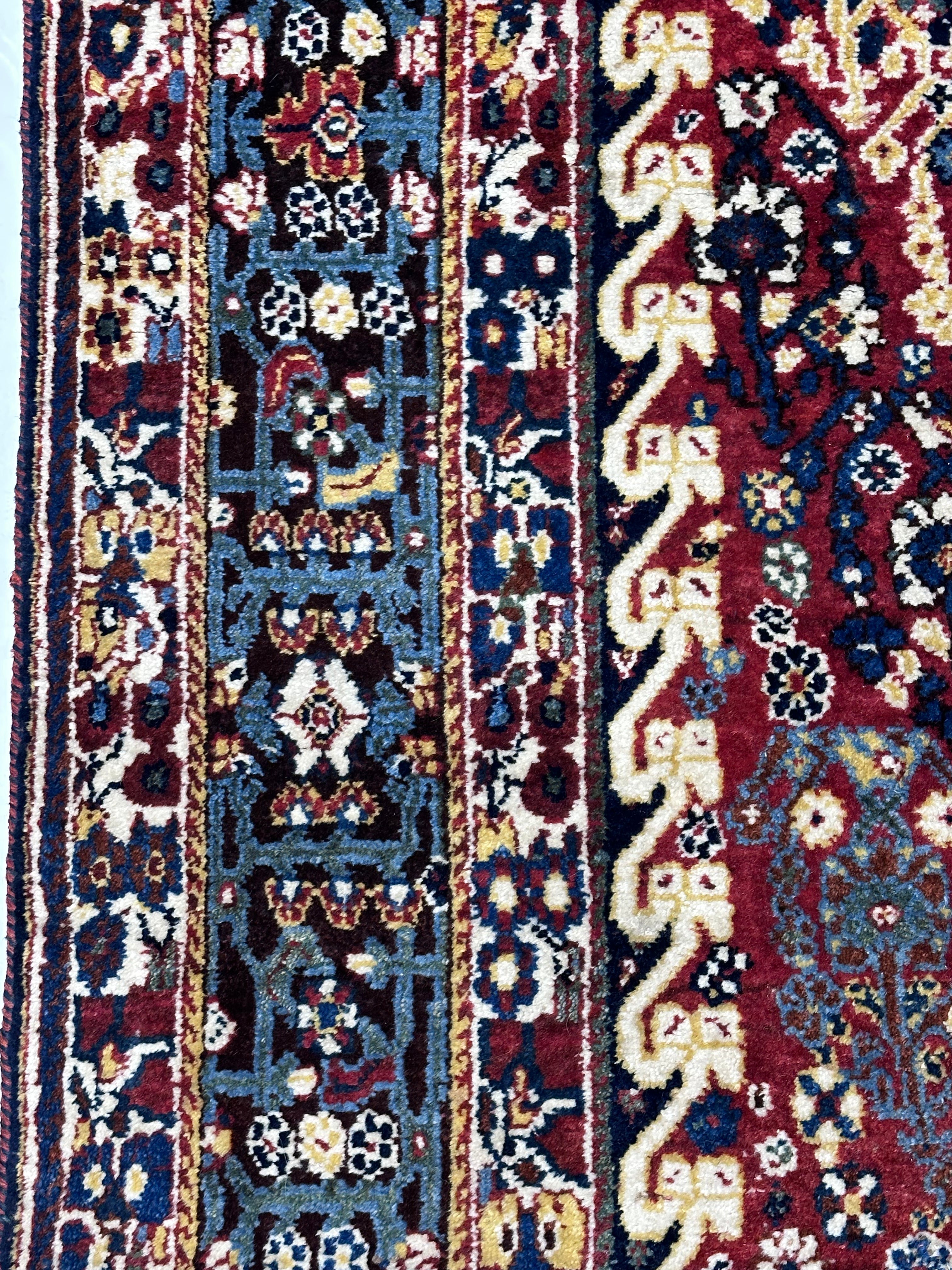Antique Qashqai Rug 4' 8" x 7' 11"