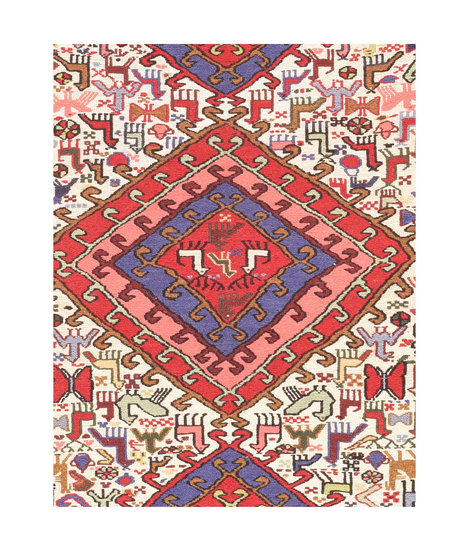 Vintage Sumak Rug 3'8'' x 6'5''