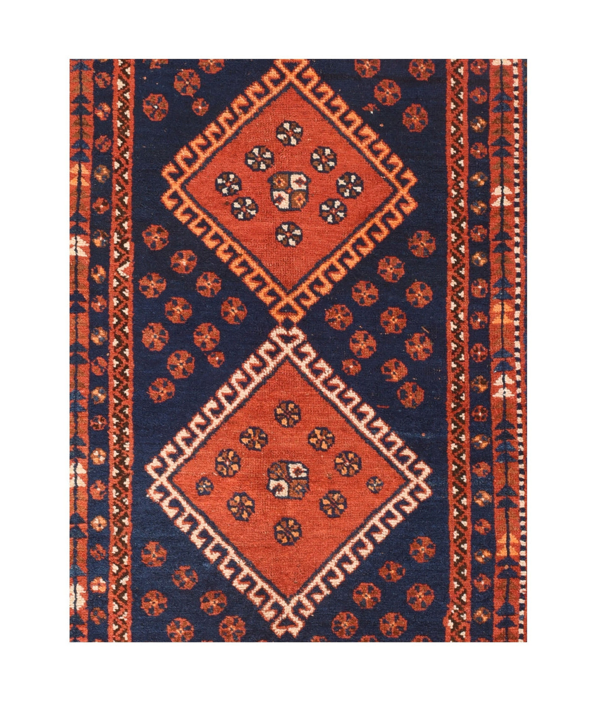 Antique Qashqai Rug 4'5'' x 8'1''