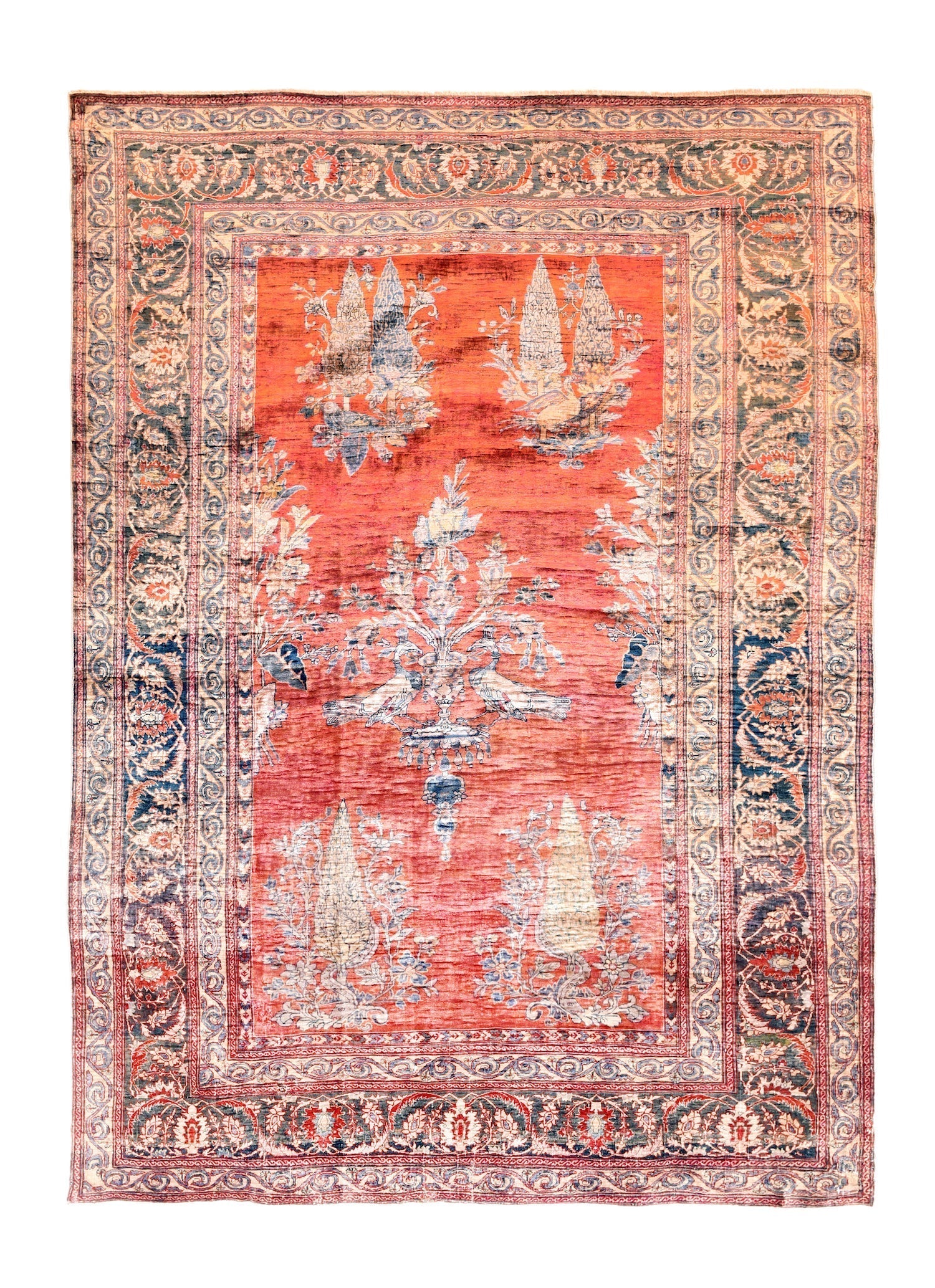 Antique Heriz Rug 4'6'' x 6'4''