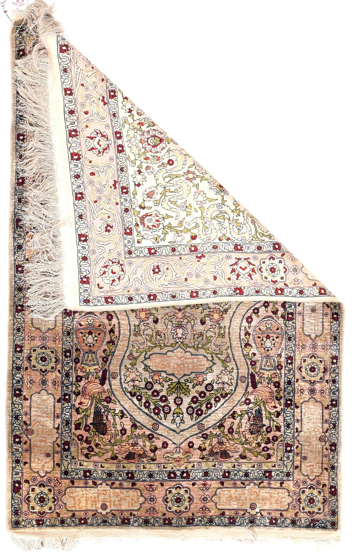Extremely Fine Antique Silk Herekeh Rug 2'7'' x 4'0"