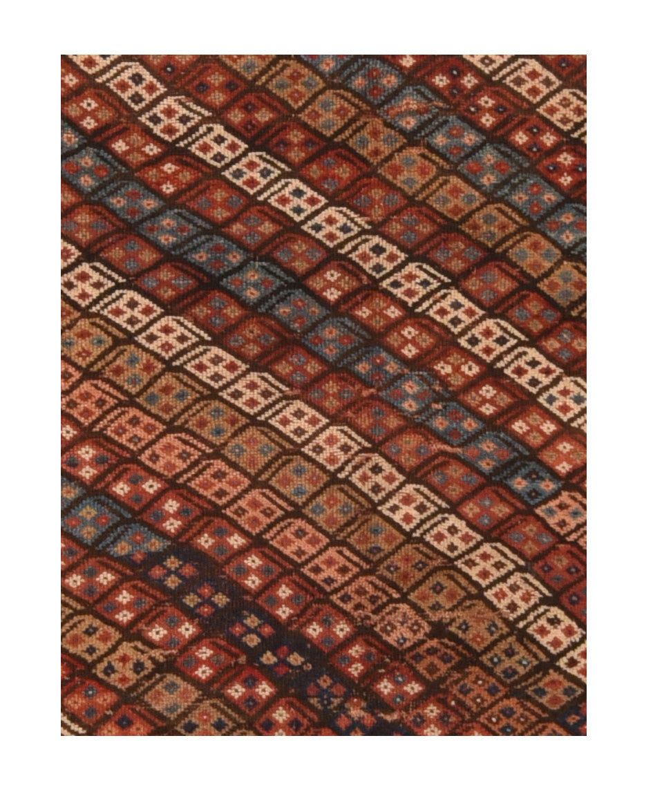 Antique Bakhtiari Rug 6'6'' x 6'7''