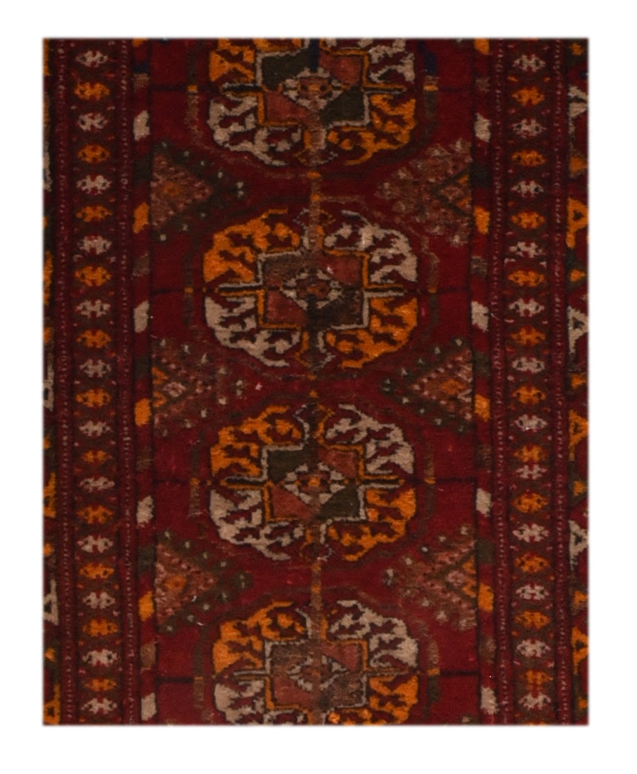 Vintage Turkish Bokara Rug 1'10'' x 3'6''
