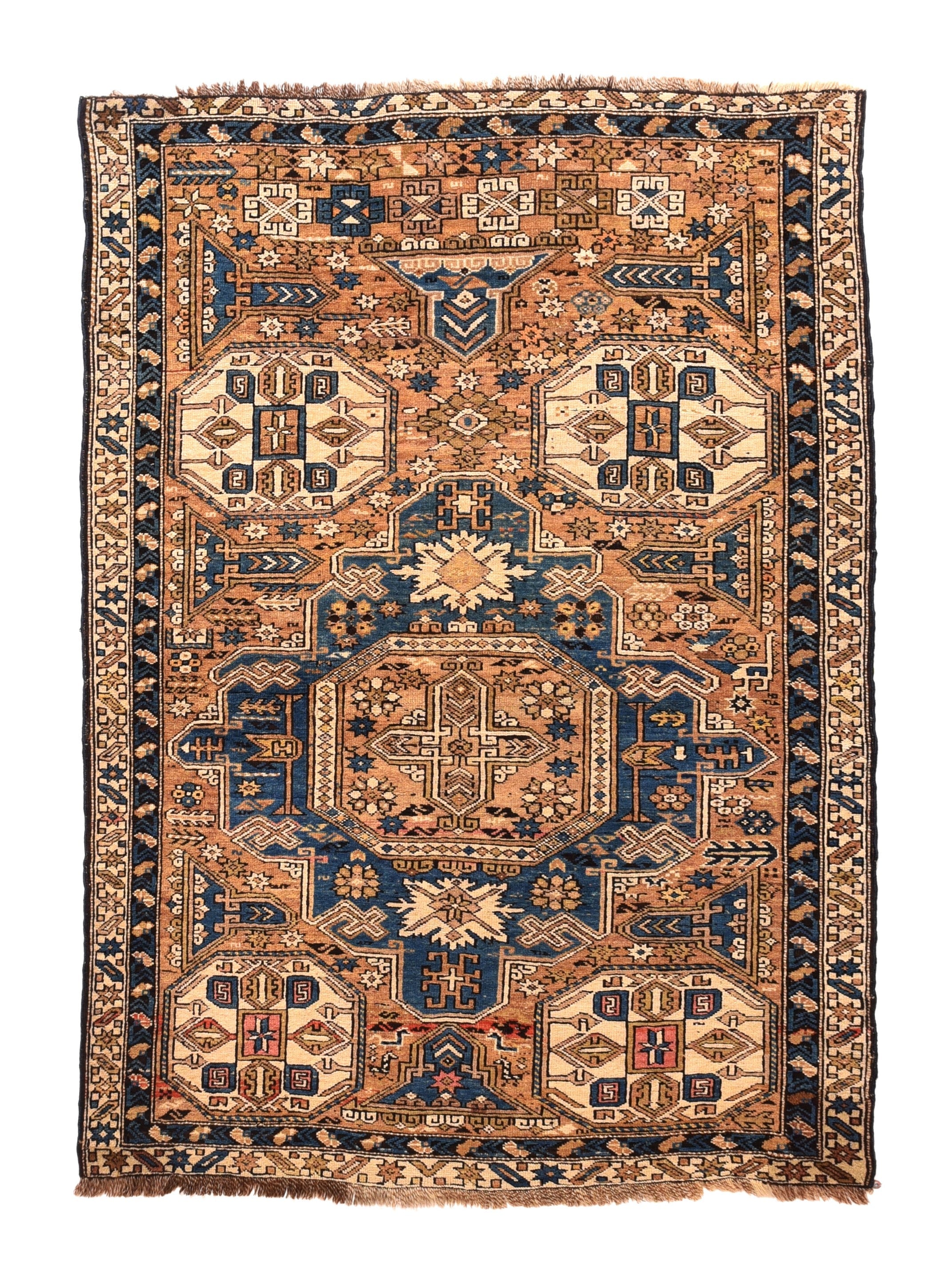 Antique Caucasian Shirvan Rug 3'10'' x 5'2''