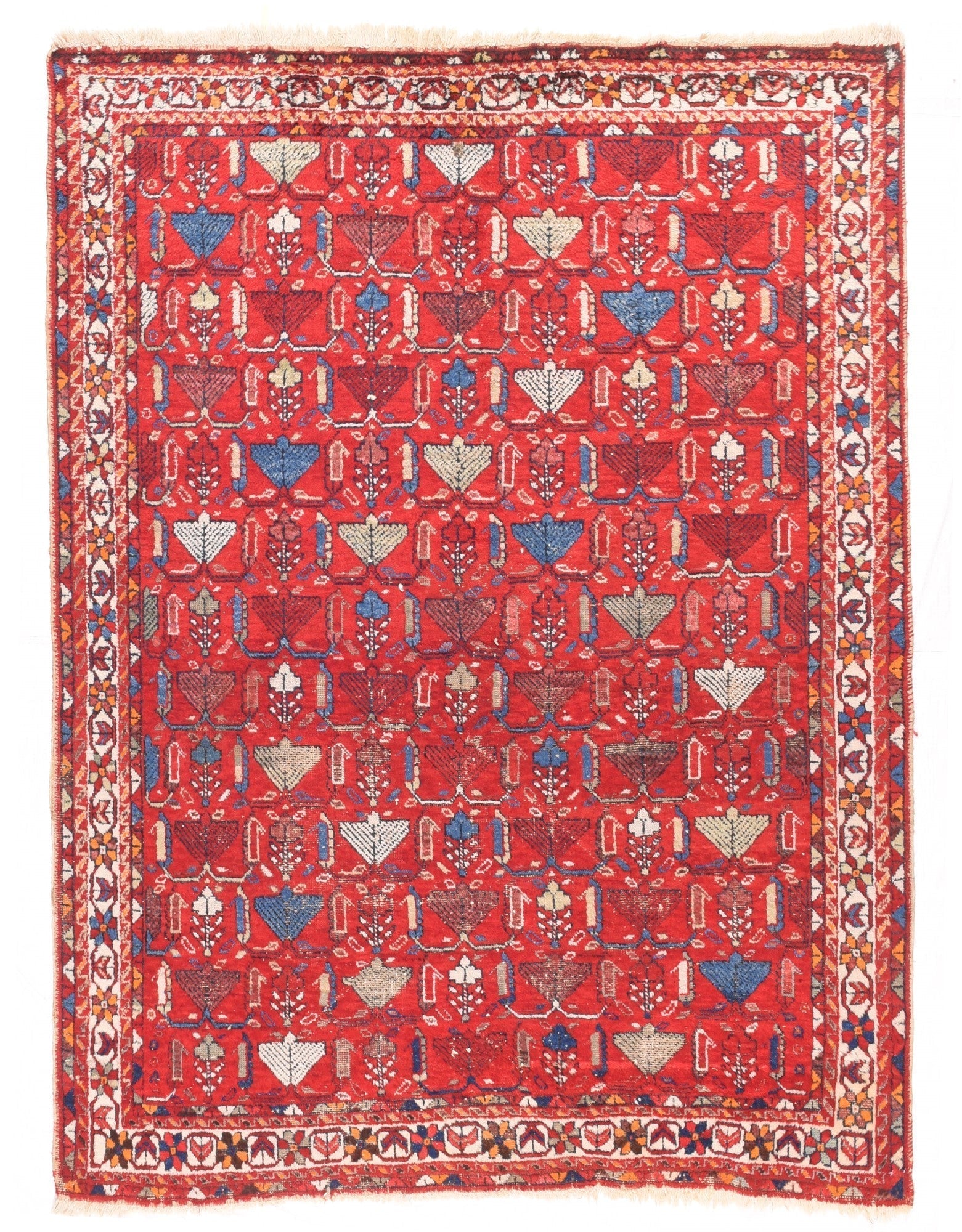 Antique Afshar Rug 5' x 6'5''