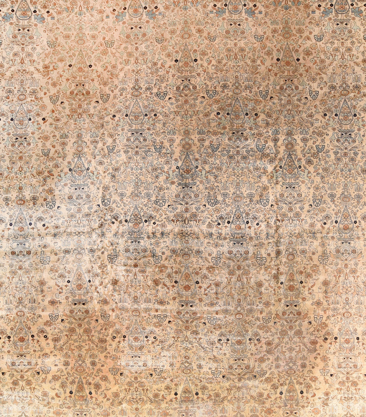 Antique Mohtasham Kashan Rug 13'0'' x 14'0''