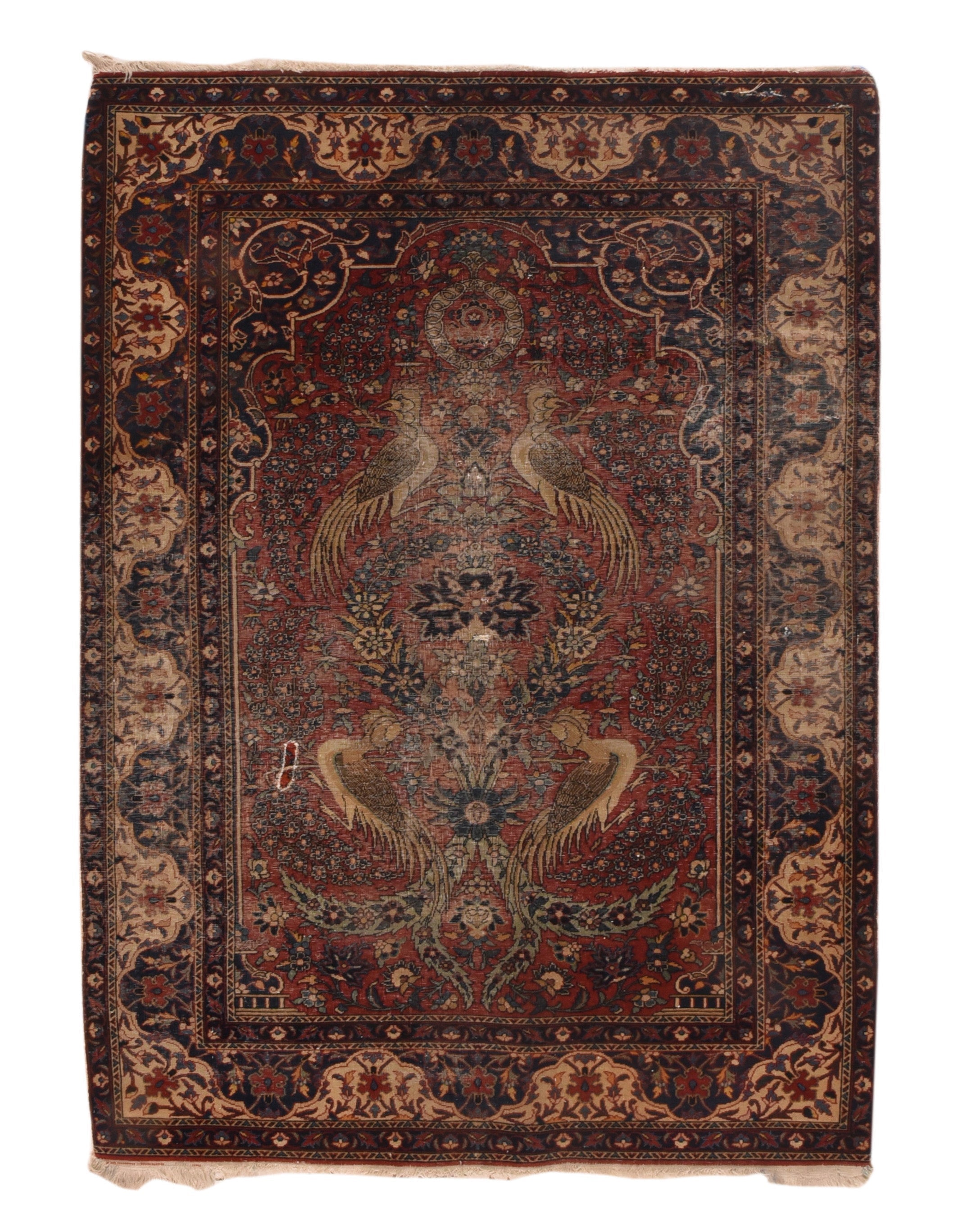 Antique Kashan Rug 3'3'' x 5'