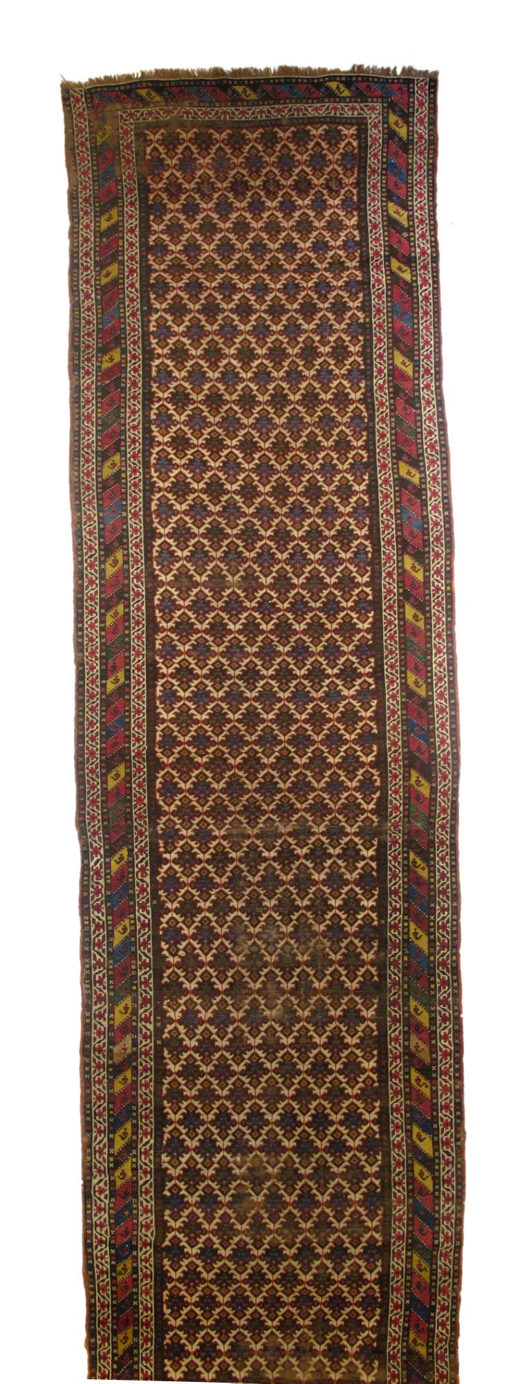 Antique Caucasian Rug 3'8'' x 15'2''