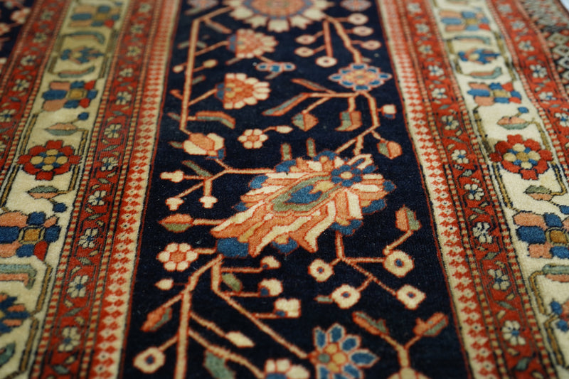 Antique Kashan Rug 9' x 12'6''
