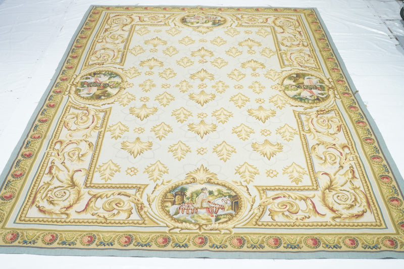 French Aubusson Design Tapestry 6' x 9'