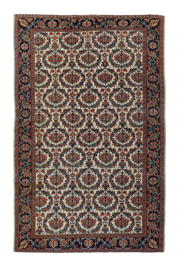 Persia Farahan Sarouk Wool on Cotton 4'5''x6'10''