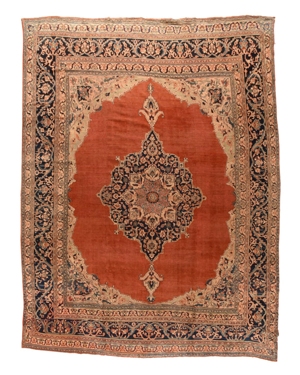 Persian Doroksh Wool on Cotton 12'x15'6''