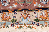 Extremely Fine  Wool & Silk Tabriz Rug 9'9'' x 13'0"