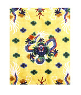 Vintage Chinese Silk Dragon Design Rug 4'10'' x 8'0"