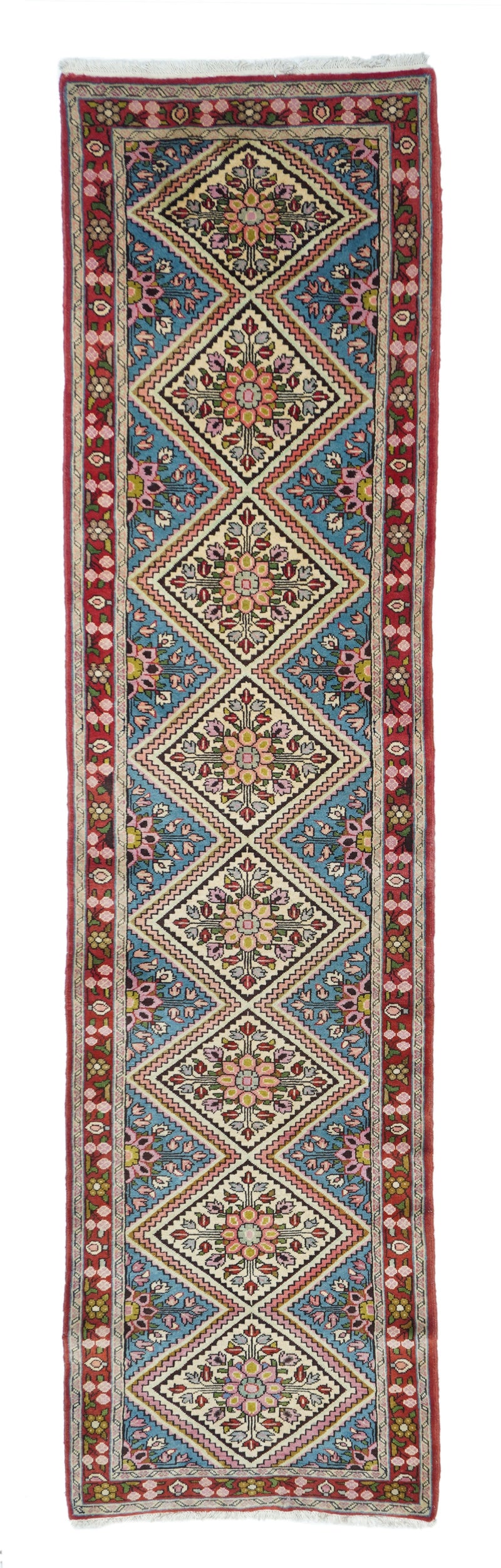 Vintage Sarouk Runner 2'4'' x 9'11''