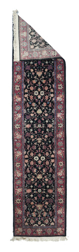 India Tabriz Wool on Cotton 2'3''x10'