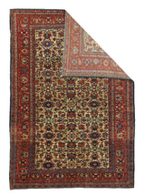 Antique Farahan Sarouk Rug 4'3'' x 6'2''