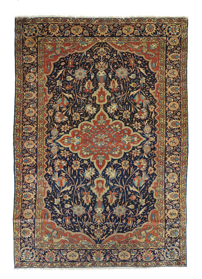 Antique Farahan Sarouk Rug 4'7'' x 6'8''