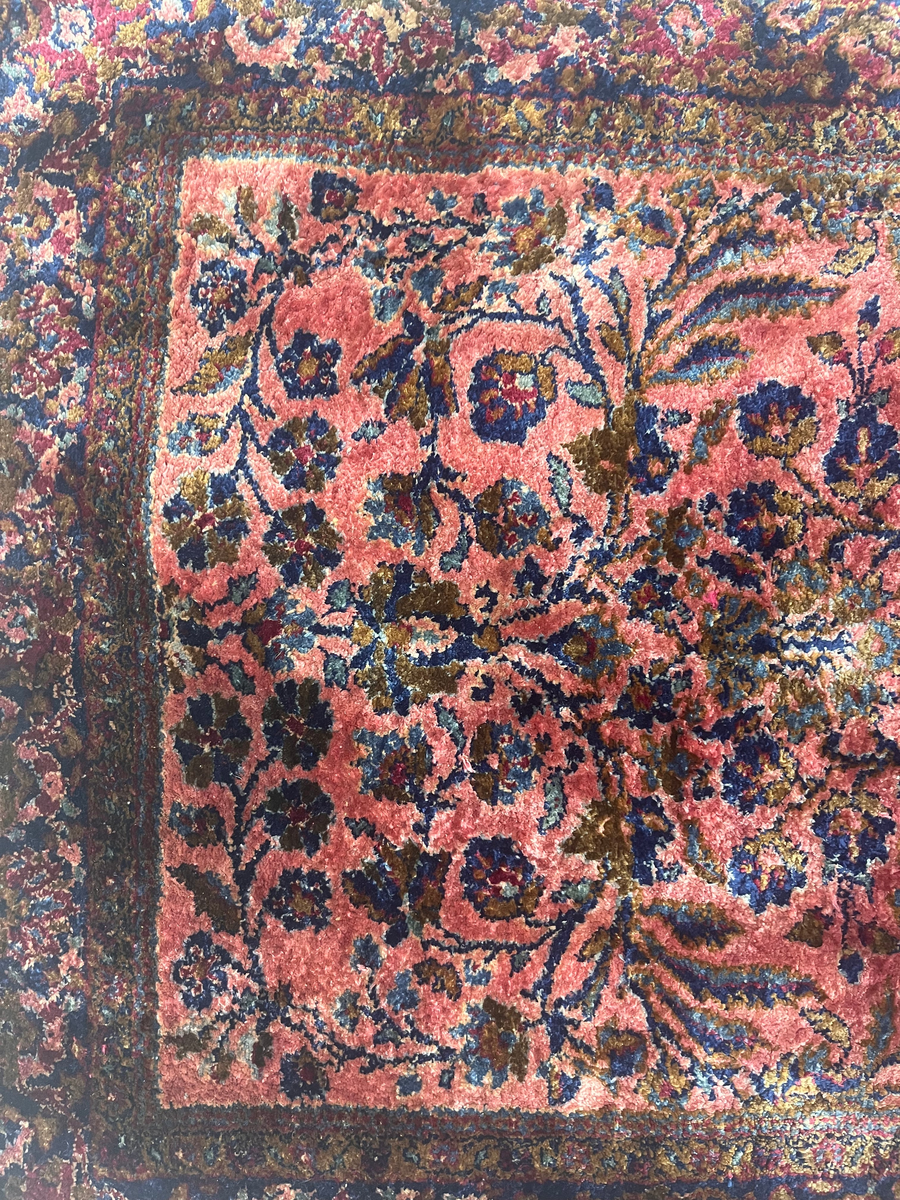 Antique Silk  Kashan Rug 2' 0" x 3' 5''