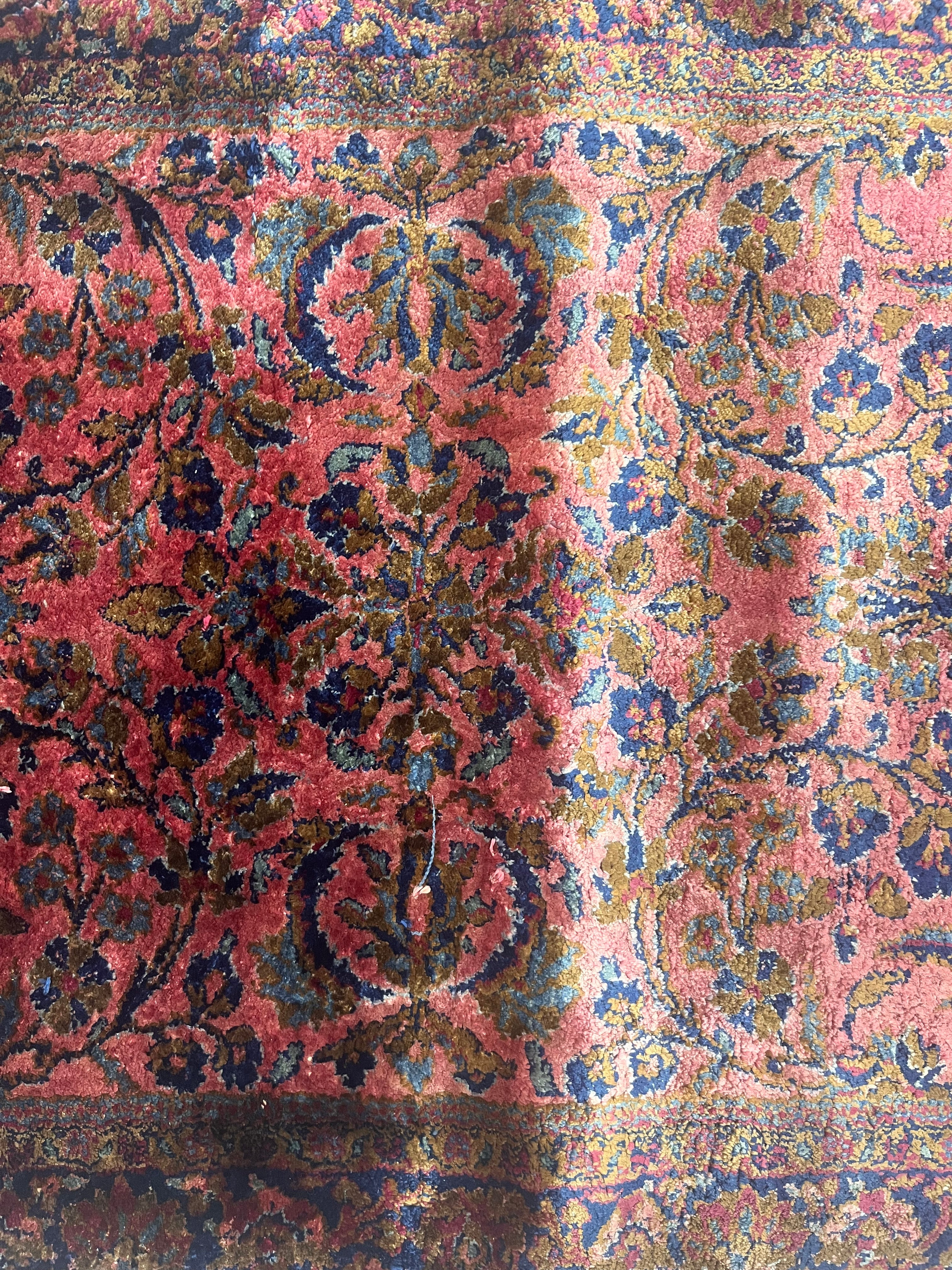 Antique Silk  Kashan Rug 2' 0" x 3' 5''