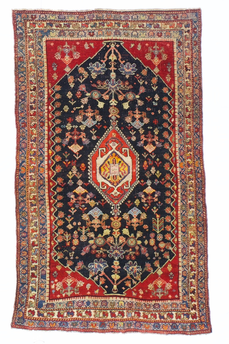 Antique  Qashqai Rug 2' 7'' x 4' 6''