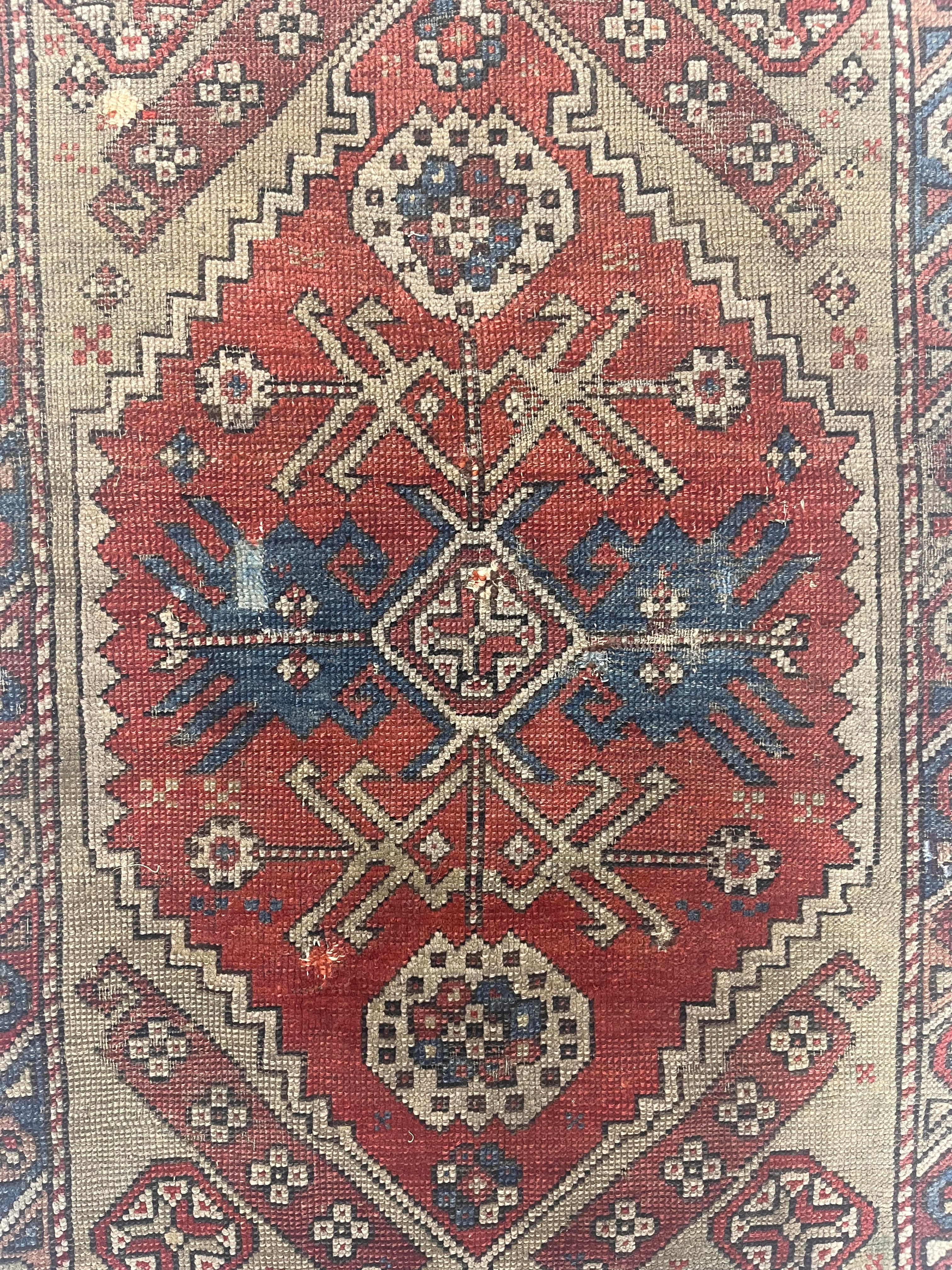 Fine Antique Turkish Konia Rug 3' 7" x 5' 0"