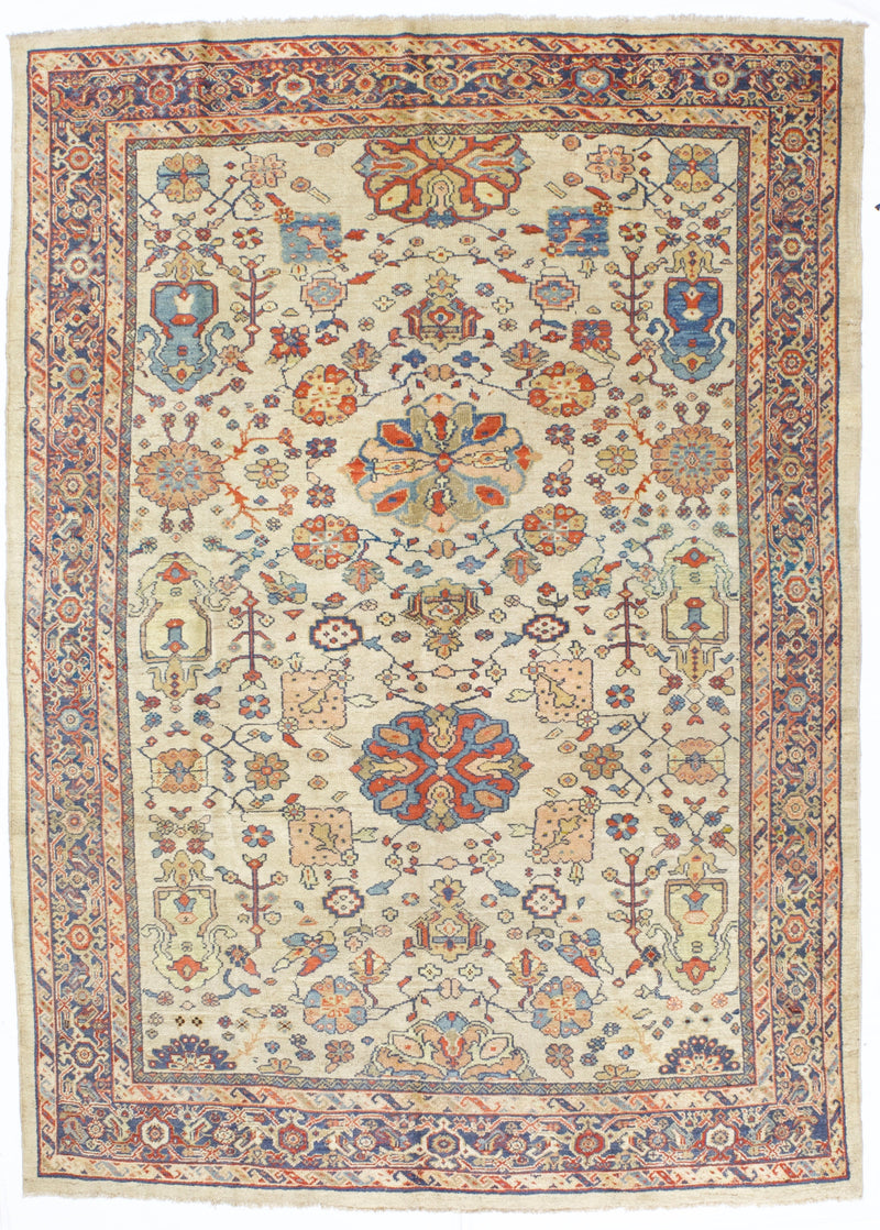 Antique  Sultanabad Mahal Rug 7' 2