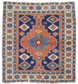 Antique Caucasian Shirvan Kuba Rug 4' 3" x 4' 7''