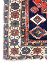 Antique Caucasian Shirvan Kuba Rug 4' 3" x 4' 7''