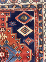 Antique Caucasian Shirvan Kuba Rug 4' 3" x 4' 7''