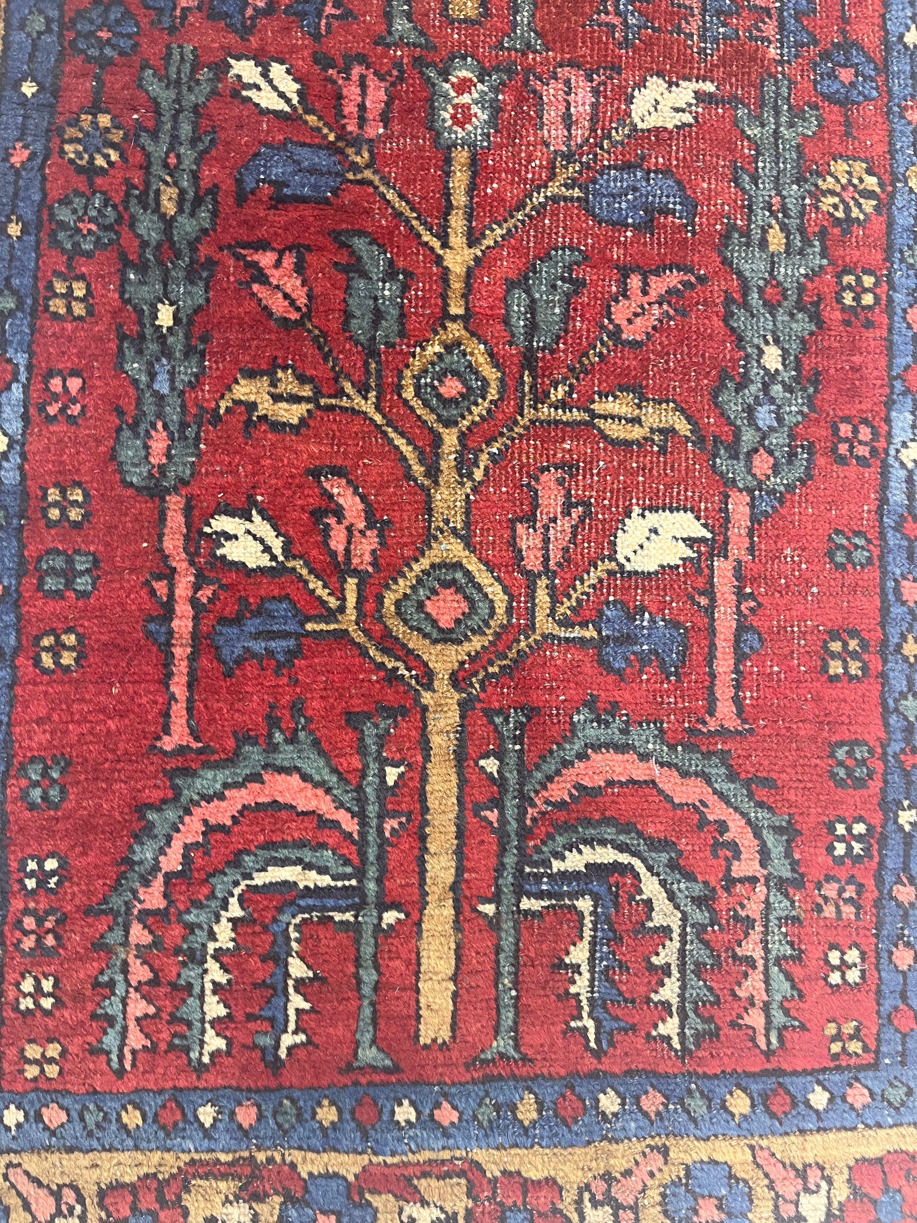 Antique  Heriz Rug 2'9" x 4' 6''