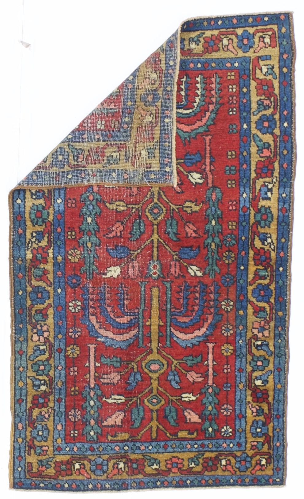 Antique  Heriz Rug 2'9" x 4' 6''