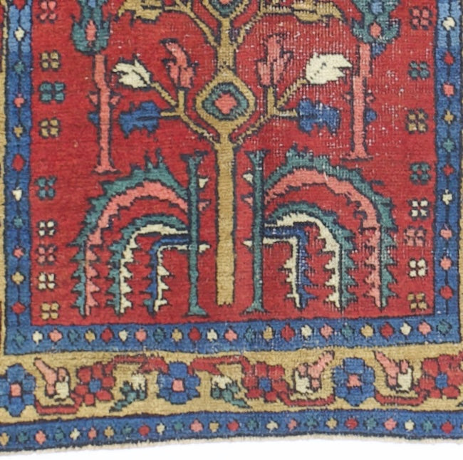 Antique  Heriz Rug 2'9" x 4' 6''