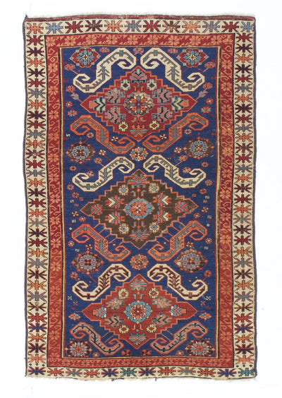 Antique Caucasian Zehour Rug 3'6