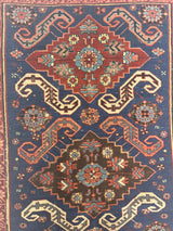 Antique Caucasian Zehour Rug 3'6" x 5' 8''