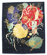 Fine Mid Century Kandinsky Design Rug 8'1" x 9' 9"