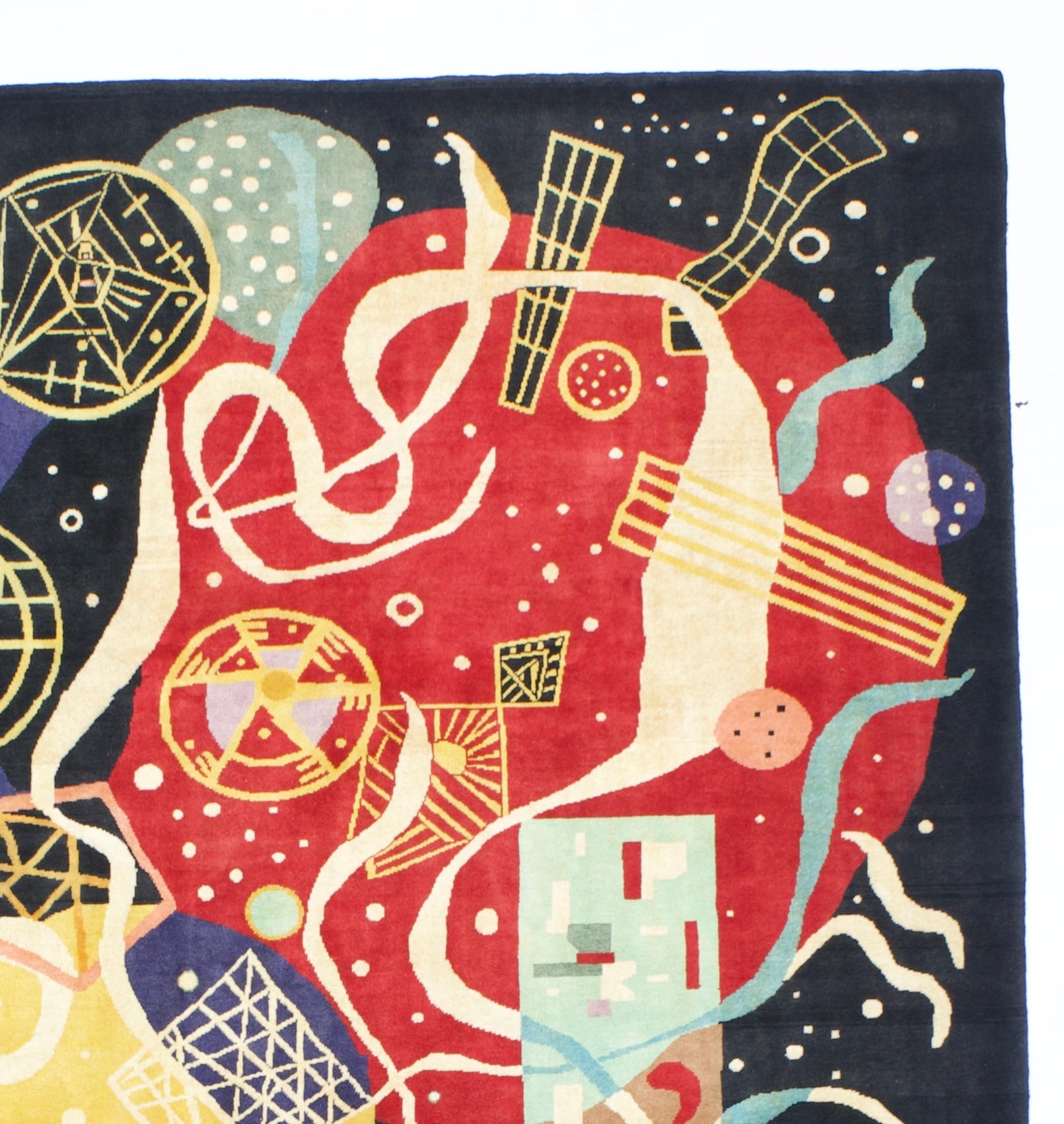 Fine Mid Century Kandinsky Design Rug 8'1" x 9' 9"