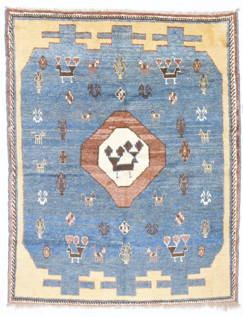 Fine Vintage  Gabbeh Rug 6'1