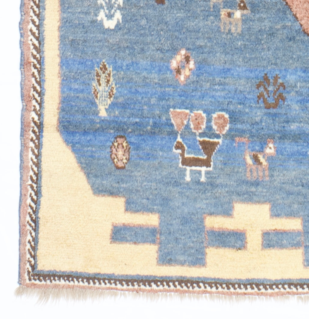 Fine Vintage  Gabbeh Rug 6'1" x 7' 8''