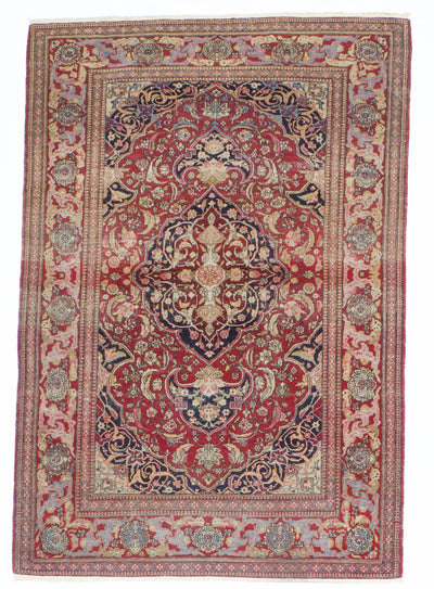 Antique  Tehran Rug 4'7