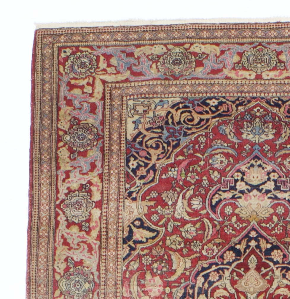 Antique  Tehran Rug 4'7" x 6' 9"