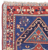 Fine Antique Caucasian Kazak Rug 3'10" x 6' 8"