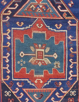 Fine Antique Caucasian Kazak Rug 3'10" x 6' 8"
