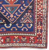Fine Antique Caucasian Kazak Rug 3'10" x 6' 8"
