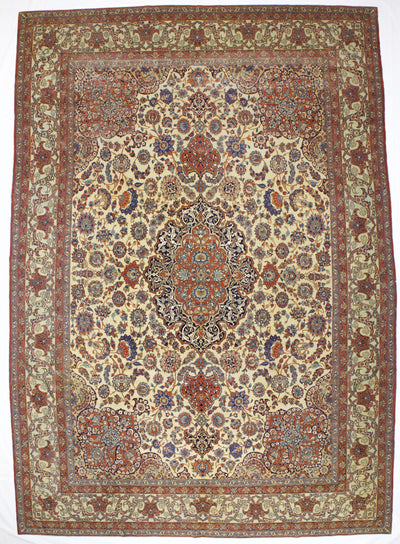 Extremely Fine Vintage  Isfahan Rug 10' 0