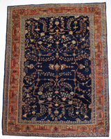 Antique  Mohajeran Sarouk Rug 8'10" x 11' 6''