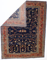 Antique  Mohajeran Sarouk Rug 8'10" x 11' 6''