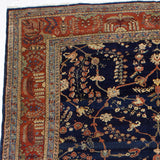 Antique  Mohajeran Sarouk Rug 8'10" x 11' 6''